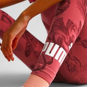 PUMA Frozen Flowers Collection Leggings in Dusty Orchid Size L
